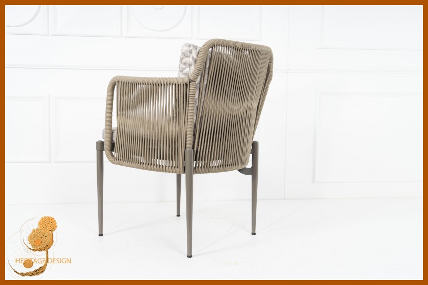 Architectural Braided Metal Cafe Chair Designs